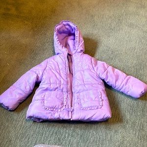 12M baby girl winter jacket runs big